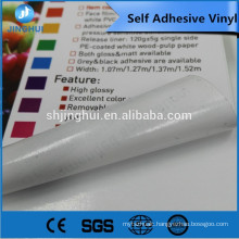 Bubble-Free White Glue Self Adhesive Vinyl For Printing